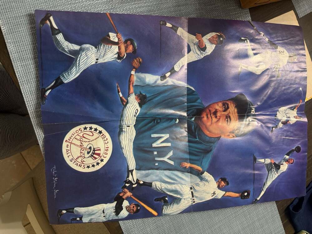 1983 New York Yankees 50 Years of All-Stars Poster by Robert Stephen Simon